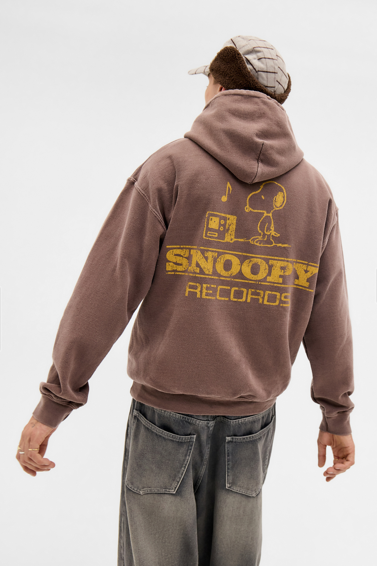 UO Brown Snoopy Hoodie
