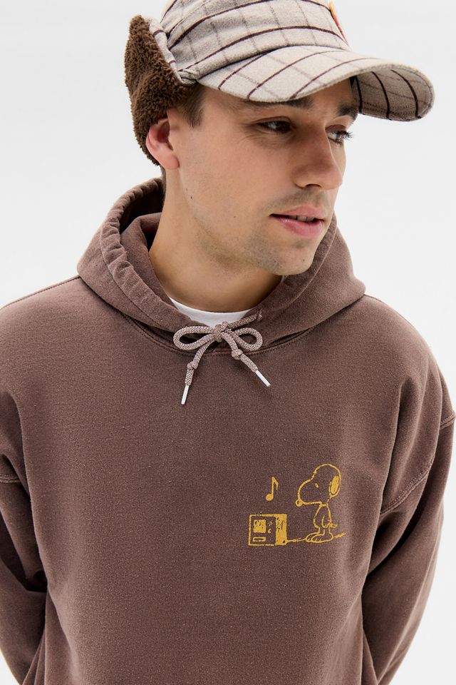 UO Brauner Snoopy Kapuzenpullover #1