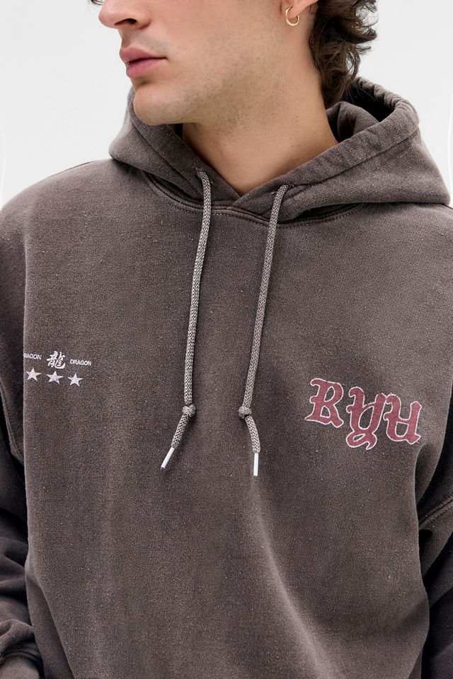 Sweat à capuche UO Brown Asiatic Dragon #3