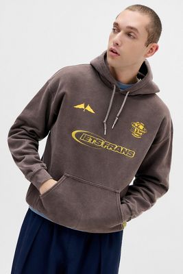 iets frans... Brauner Fußball-Hoodie