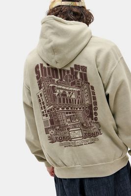 Sweat à capuche UO Ecru Shinjuku
