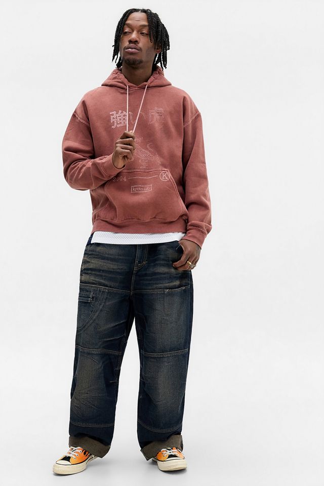 Sweat à capuche UO Burgundy Kyoto Tiger #1