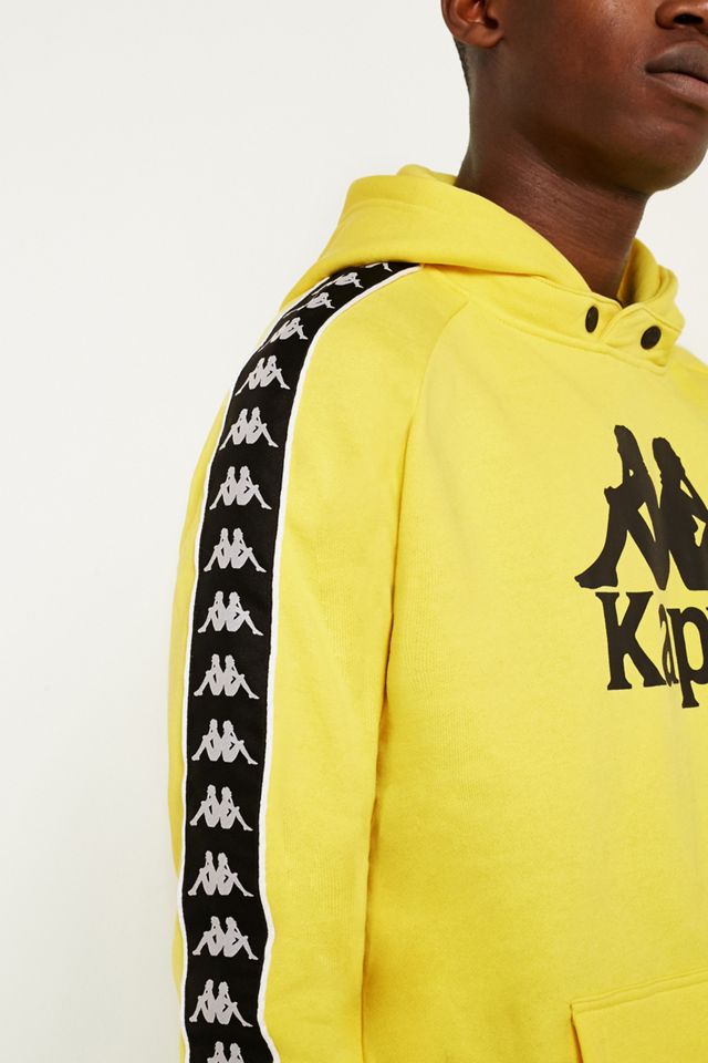 Kappa Yellow Taped Hoodie | Urban Outfitters UK