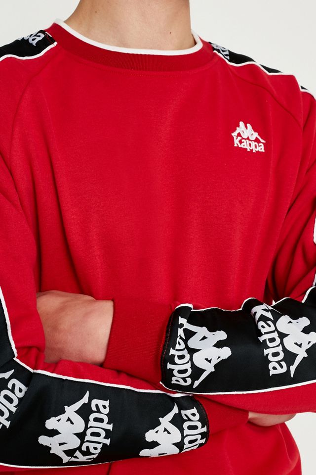 Kappa Taped Logo Long-Sleeve Crew Neck Sweatshirt #1