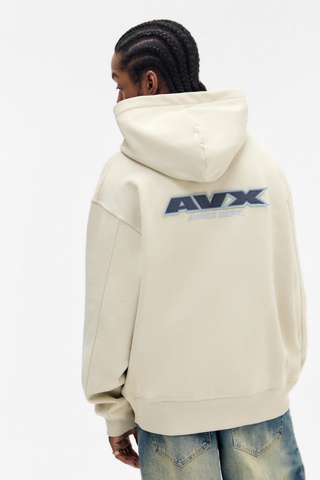 AVX Avirex Dept UO Exclusive Felpa con Cappuccio Ecru Rugged #1