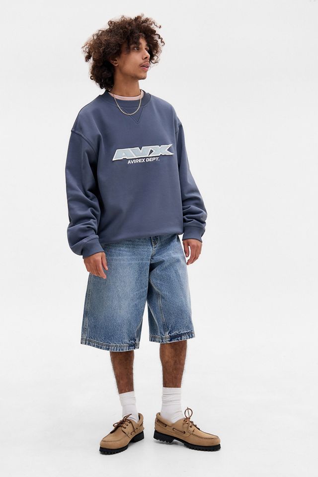 Sweat-shirt bleu escadron de l'armée de l'air AVX Avirex Dept UO Exclusive #1