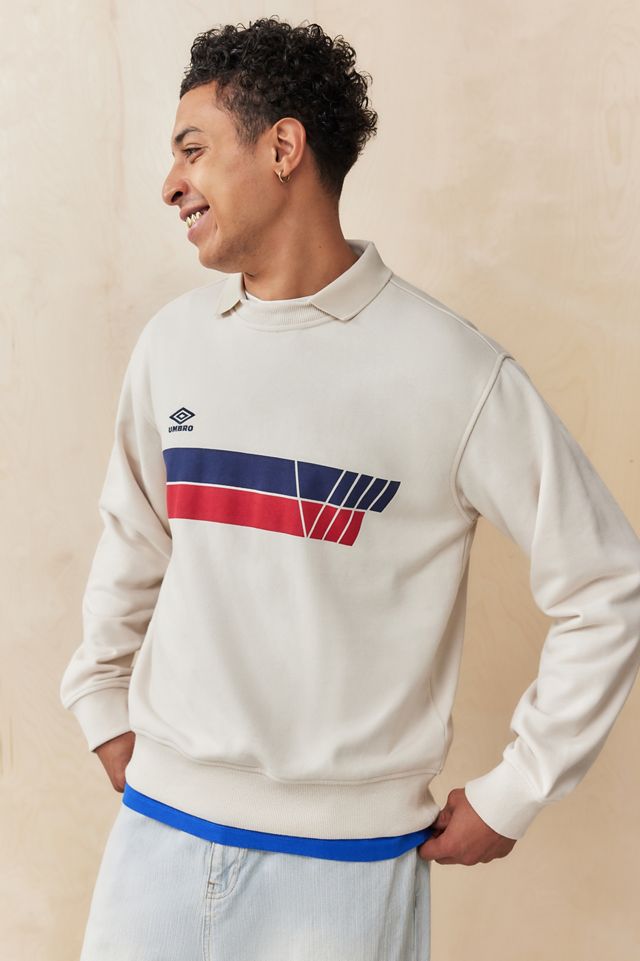 Umbro Ecru Stripe Jumper | Urban Outfitters UK