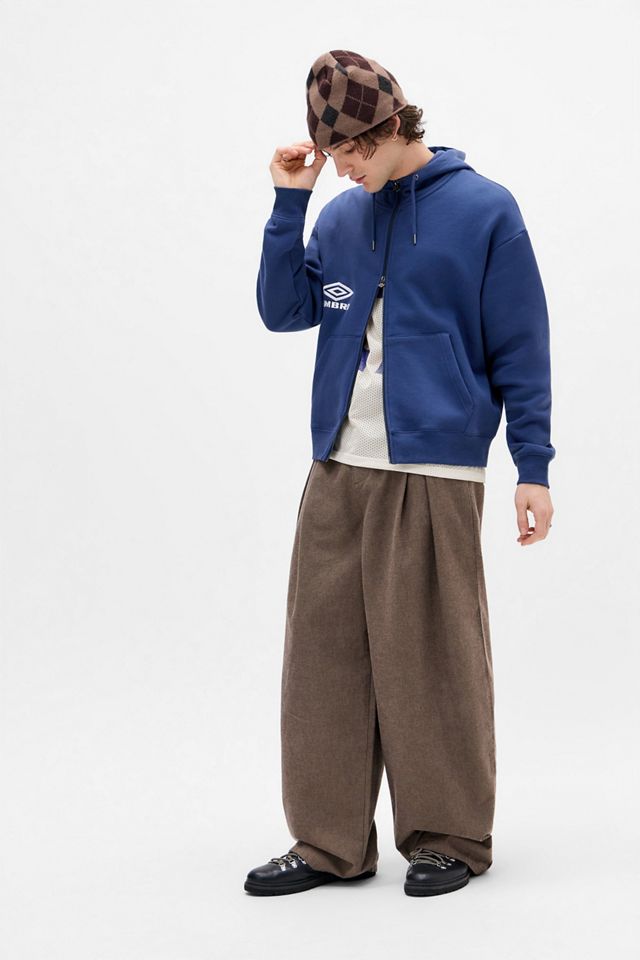 Umbro UO Exclusive Navy Zip-Through Hoodie | Urban Outfitters UK