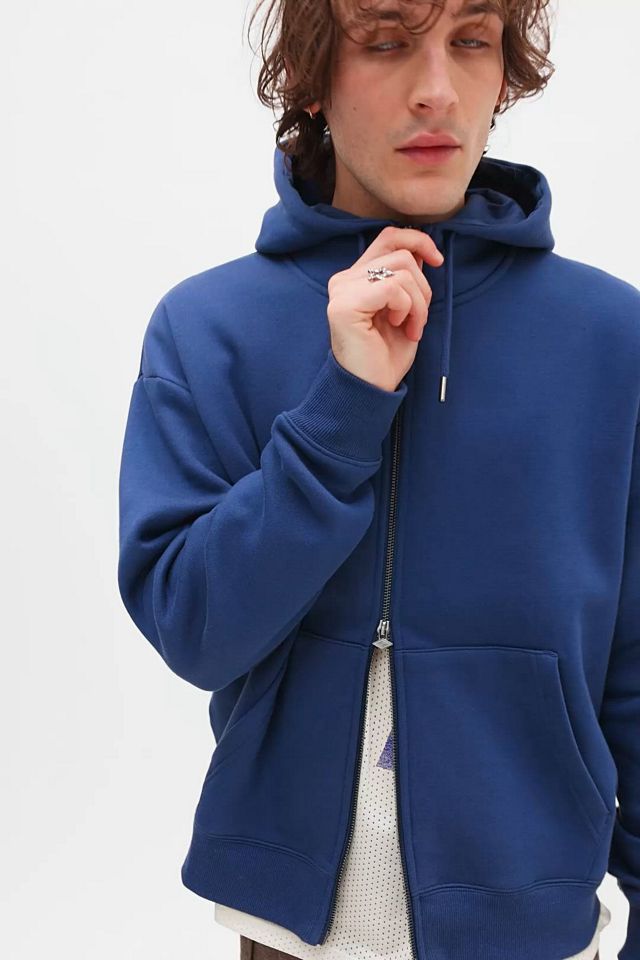 Umbro UO Exclusive Navy Zip-Through Hoodie | Urban Outfitters UK