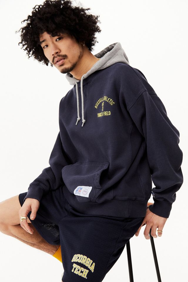 Russel Athletic UO Exclusive Navy Kanter Hooded Sweatshirt #1