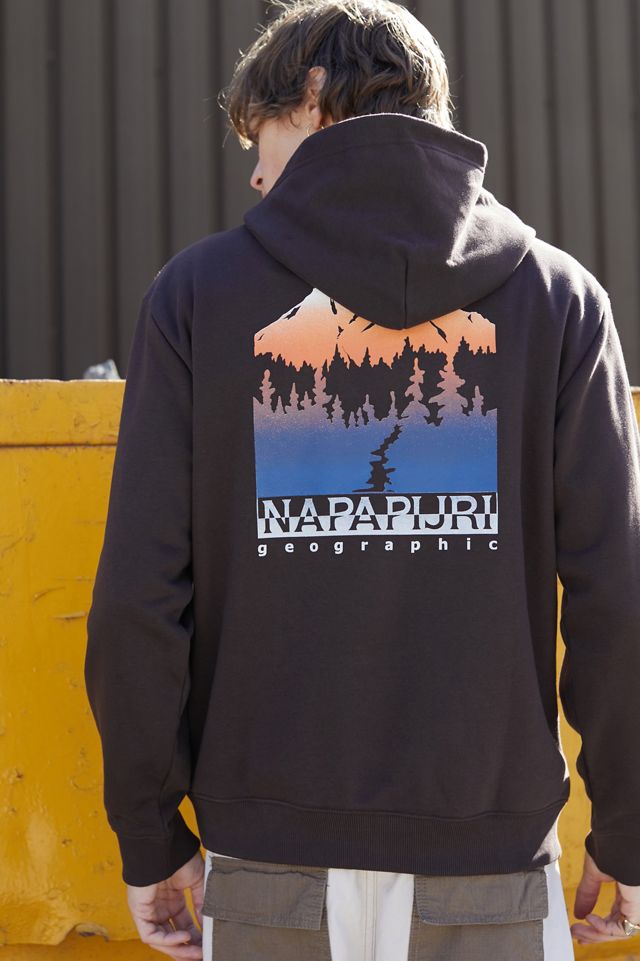 Napapijri – Hoodie „Freestyle" in Braun