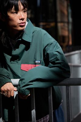 Giacca Pullover con Bottoni Vivaci Verde Anglan