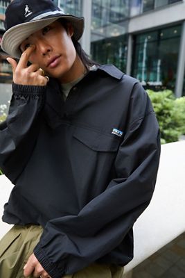 Chaqueta Pullover Anglan Negra con Botones Alegres