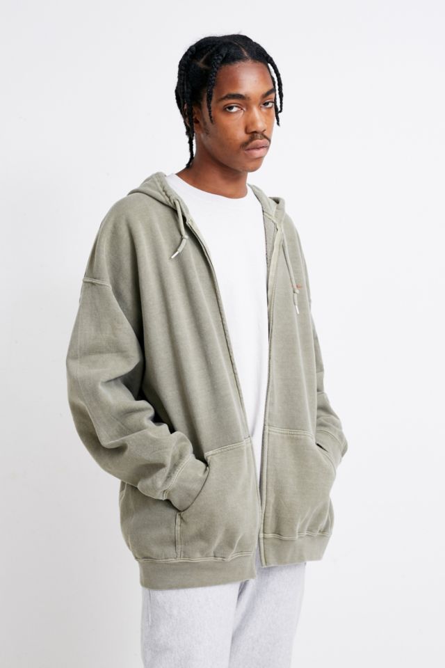 iets frans… Khaki Zip-Through Hoodie | Urban Outfitters UK
