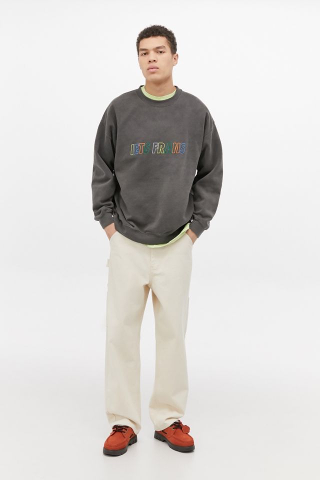 iets frans… Rainbow Embroidered Sweatshirt | Urban Outfitters UK