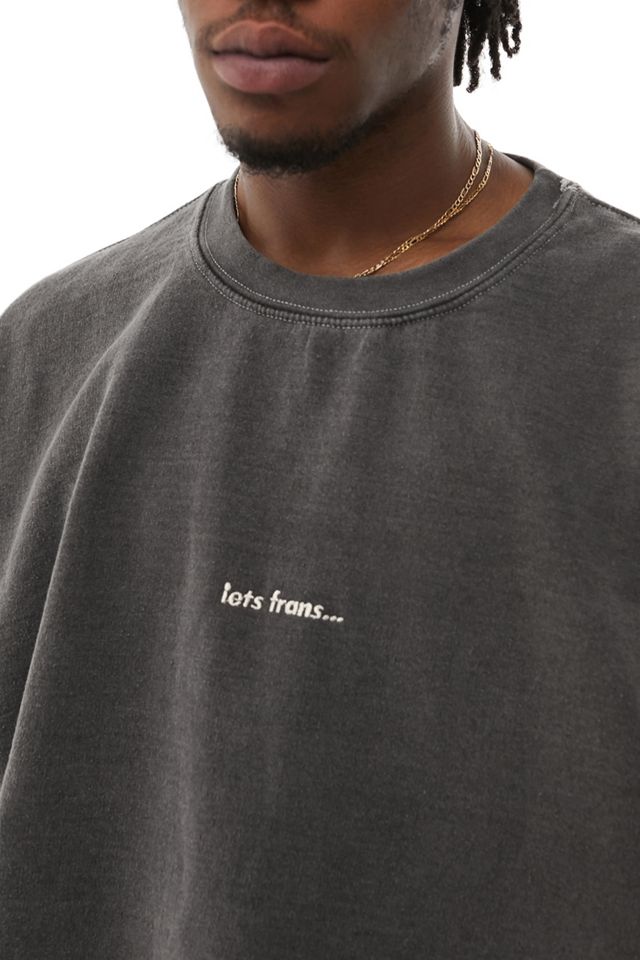 iets frans… Felpa Girocollo Unisex Nera Lavata #1