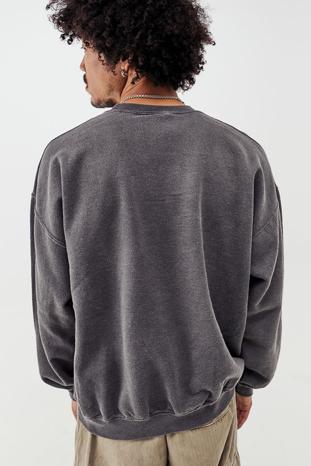 UO - Sweatshirt surteint tissé La Grande Vague de Kanagawa noir #3