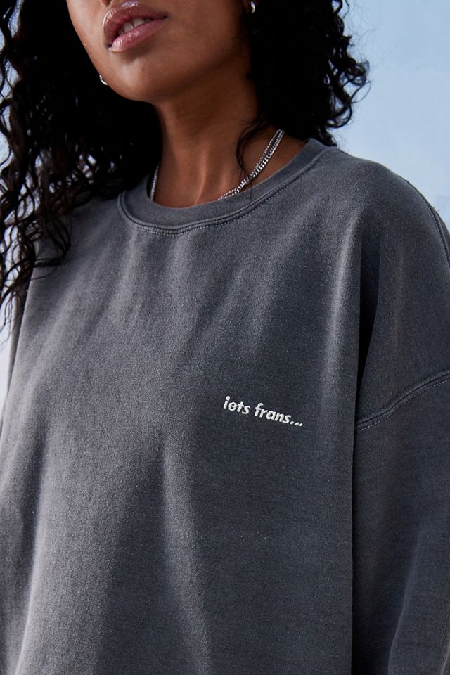iets frans... Washed Black Sweatshirt #7