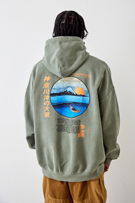 Kanagawa Waves Esthétique Art Japonais Grande Vague' Sweat à Capuche Premium Enfant