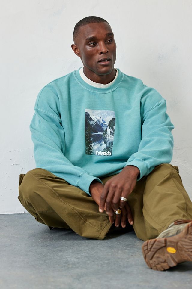 UO Blue Colorado Print Sweatshirt #2
