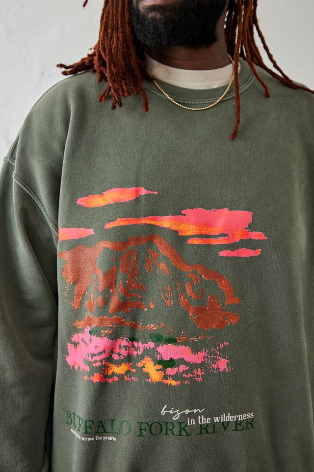 UO Felpa verde paesaggio #3