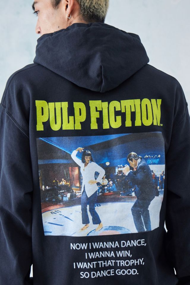 UO Black Pulp Fiction Dancing Hoodie