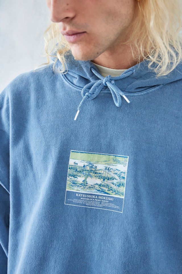 Hokusai on sale blue sweatshirt