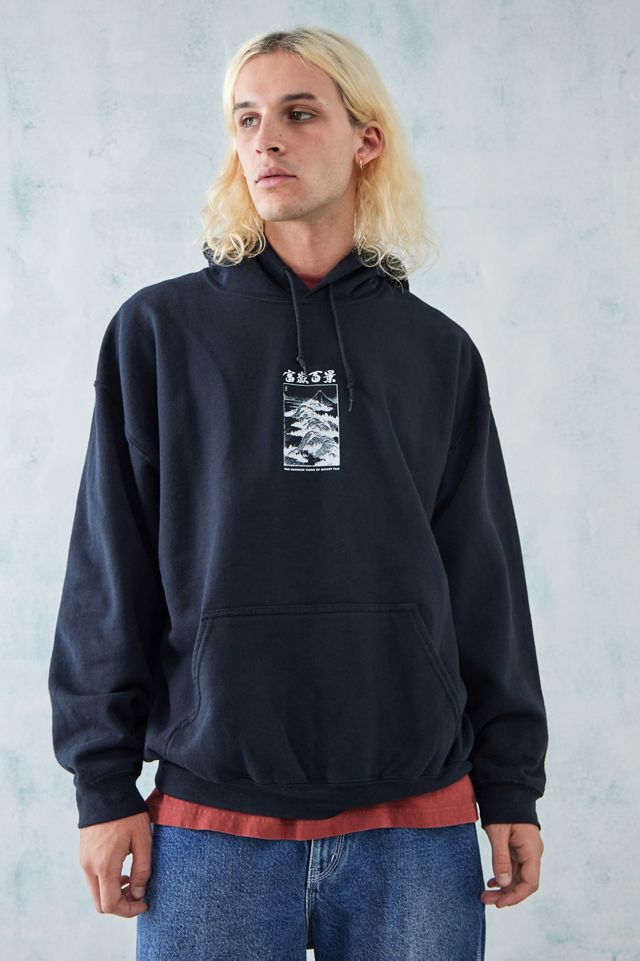 Sweat à capuche UO Black Hokusai #1