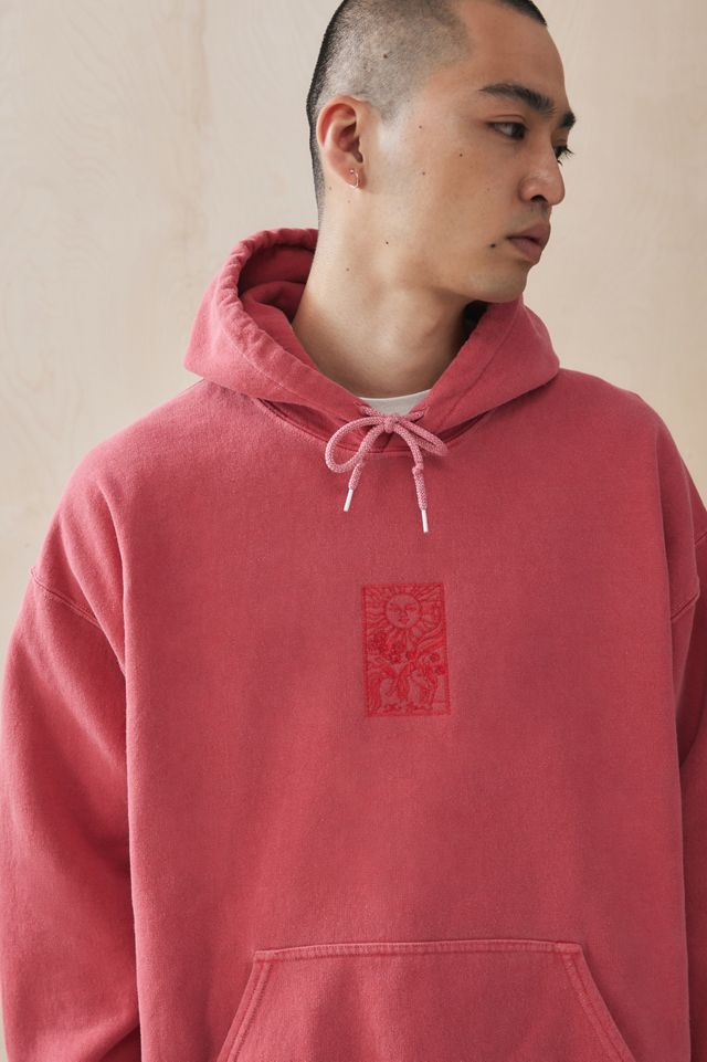 UO Red Sun Embroidered Hoodie  #1