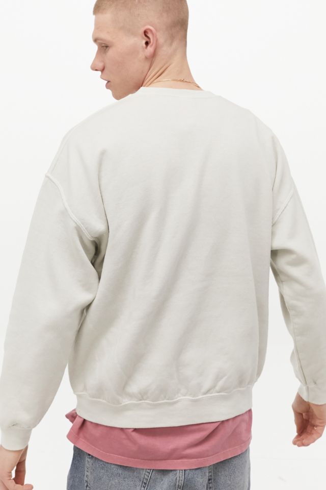 UO EMCC Ecru Varsity Crew Neck Sweatshirt