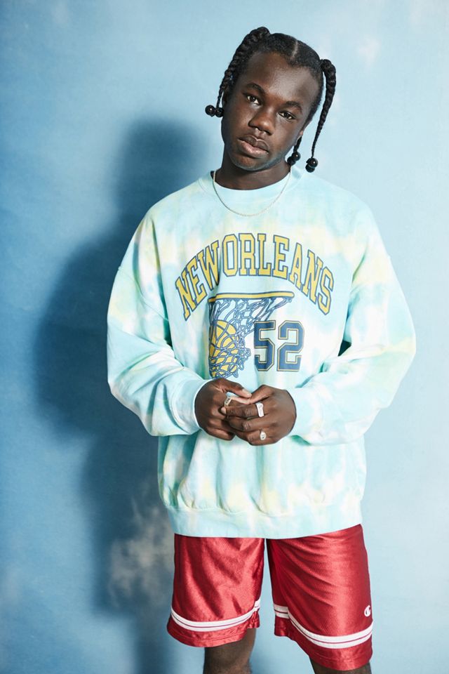 UO Tie-Dye New Orleans Puff-Print Sweatshirt