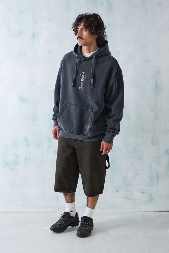 Temp Collective UO Exclusive Black Wave Catcher Felpa con cappuccio #2