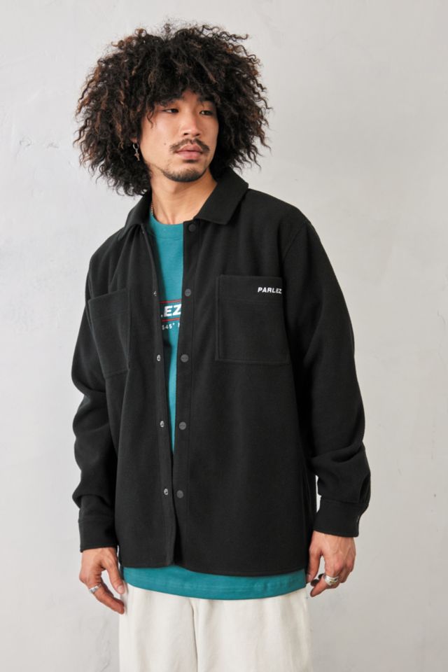Parlez Black Fleece Shirt | Urban Outfitters UK
