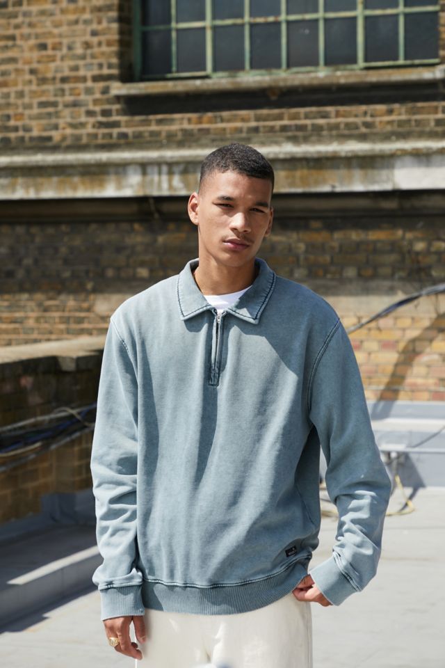 Grey quarter outlet zip sweatshirt