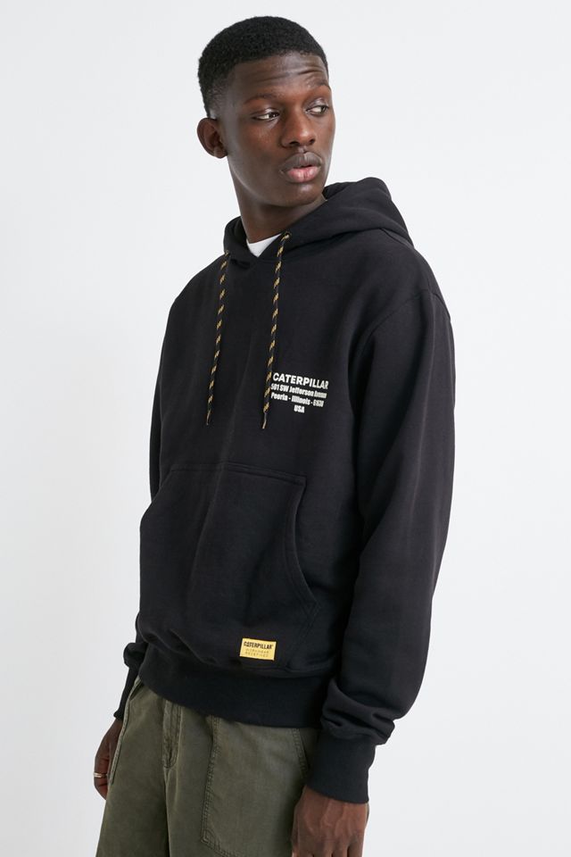 Caterpillar - Sweat à capuche à imprimé négatif noir  #3