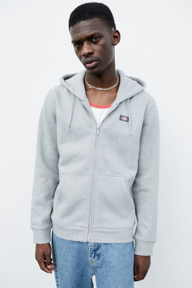 Dickies grey best sale zip up hoodie