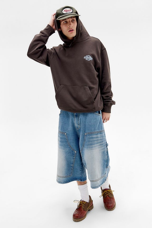 Dickies UO Exklusiv Brauner Hoodie mit Holz-Logo #1