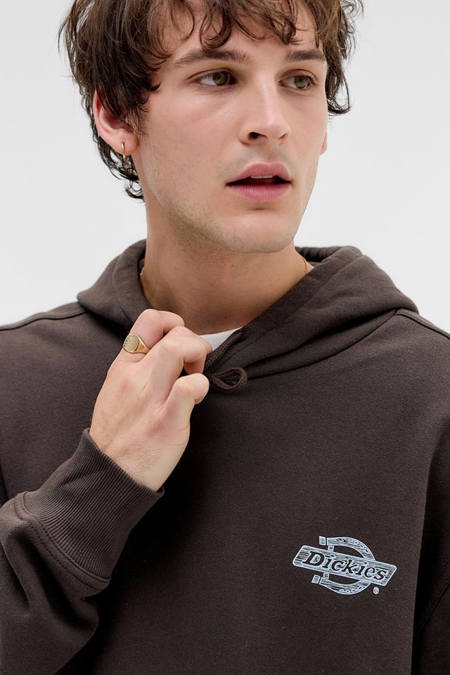 Dickies UO Exklusiv Brauner Hoodie mit Holz-Logo #2