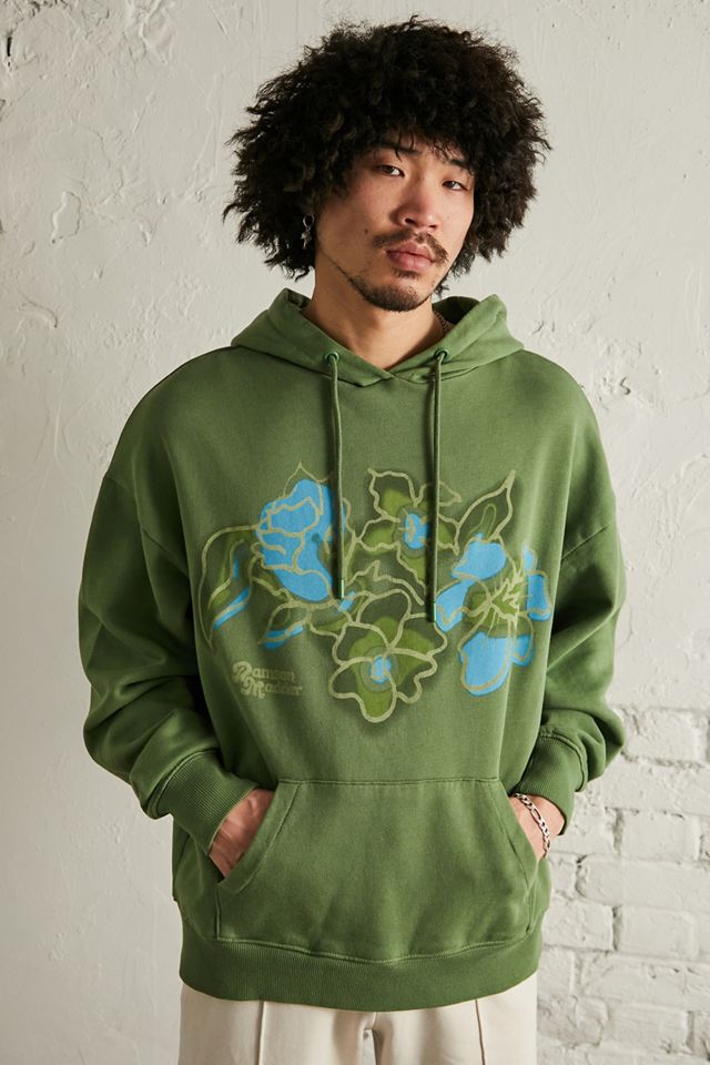 Damson Madder Green Bouquet Hoodie