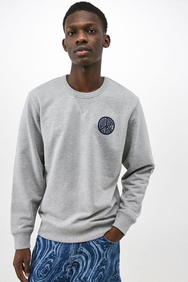 Hikerdelic UO Exclusive Grey Peace Crew Neck Sweatshirt #1