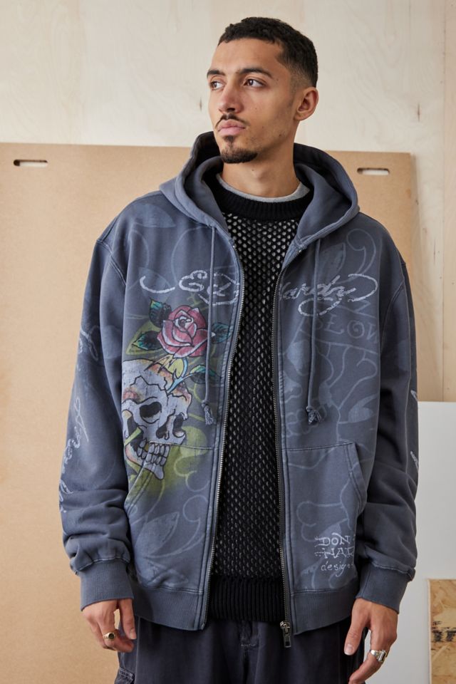 Ed hardy cheap zip up hoodie