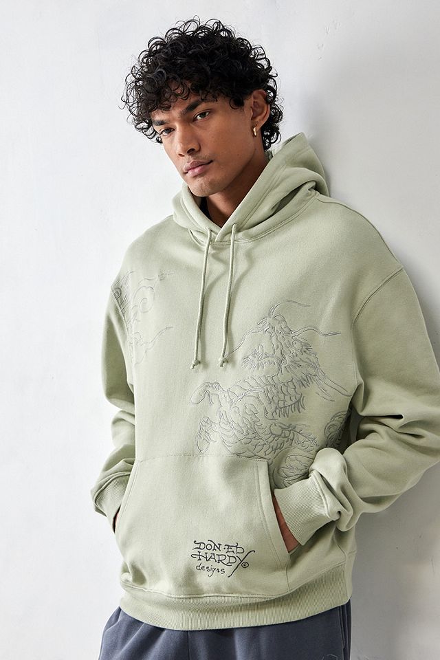 Ed Hardy UO Exclusive Mineral Dragon Hoodie | Urban Outfitters UK