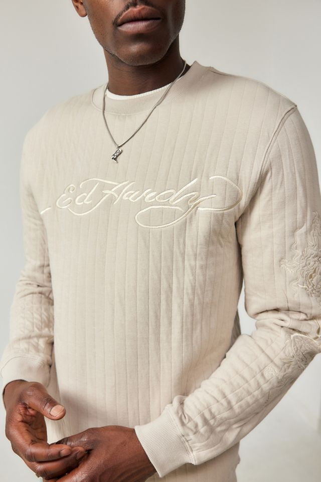 Felpa Ed Hardy UO Esclusiva Ecru Monumento #2