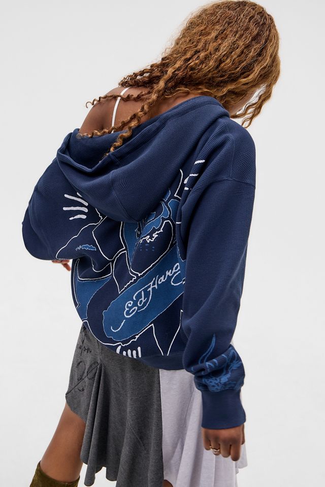 Ed Hardy Sweat à capuche UO Exclusive Rose Flame #5