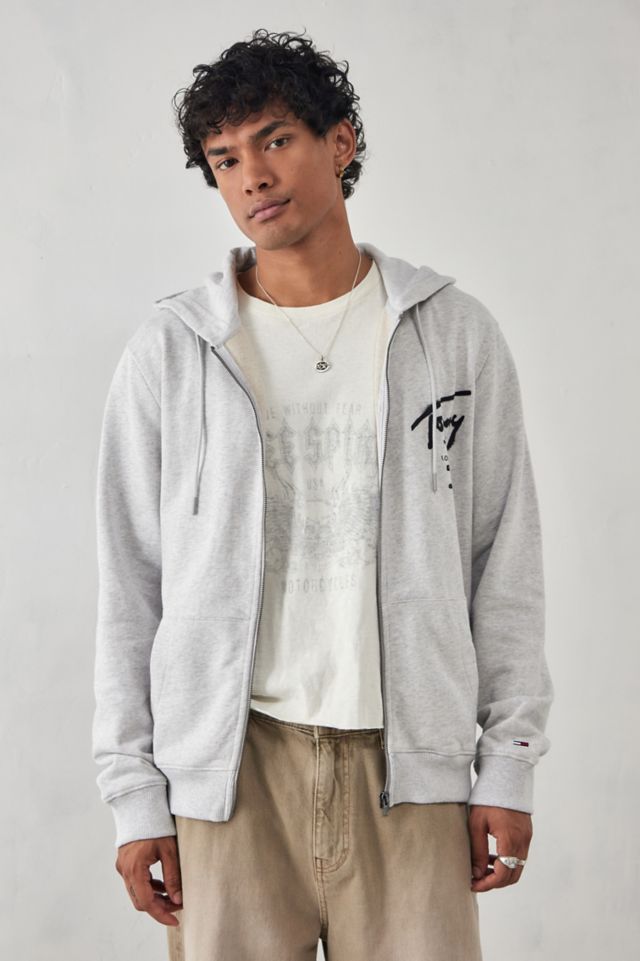 Hilfiger hot sale hoodie grey