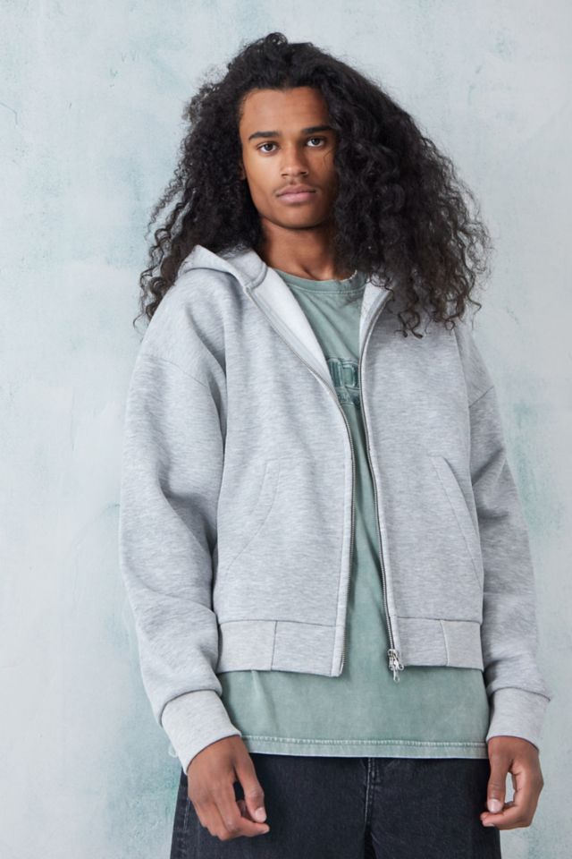 Grey zip up sweater best sale