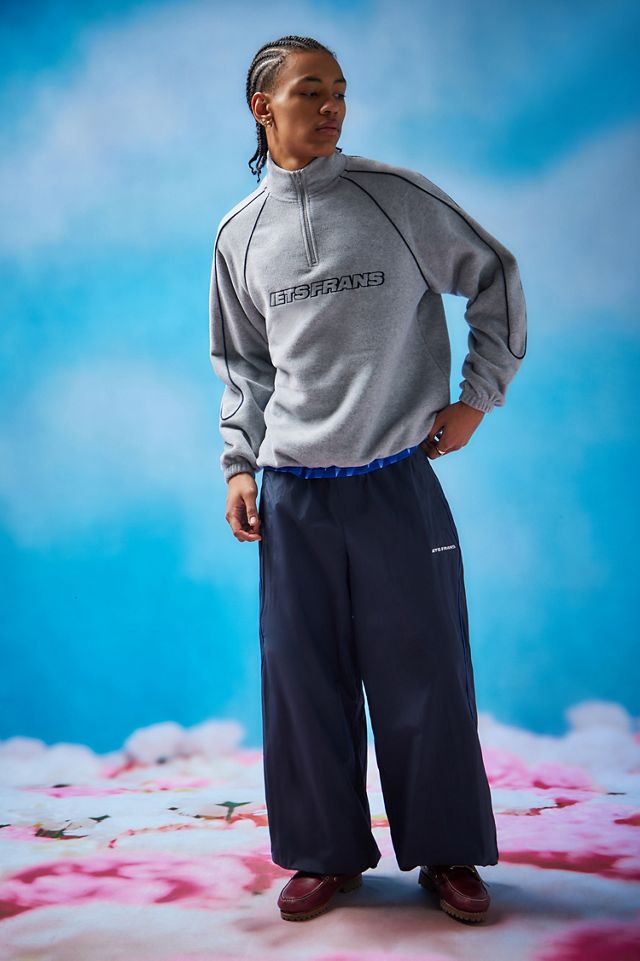 iets frans... Grey Piped Panelled Fleece  #2
