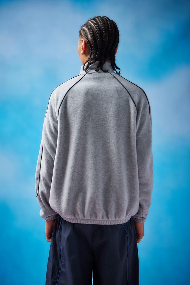 iets frans... Grey Piped Panelled Fleece  #3