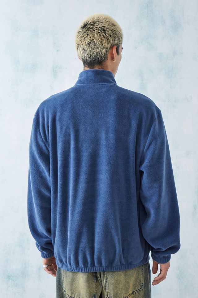 BDG Blue Crest Fleece Mock Neck Sweatshirt #3
