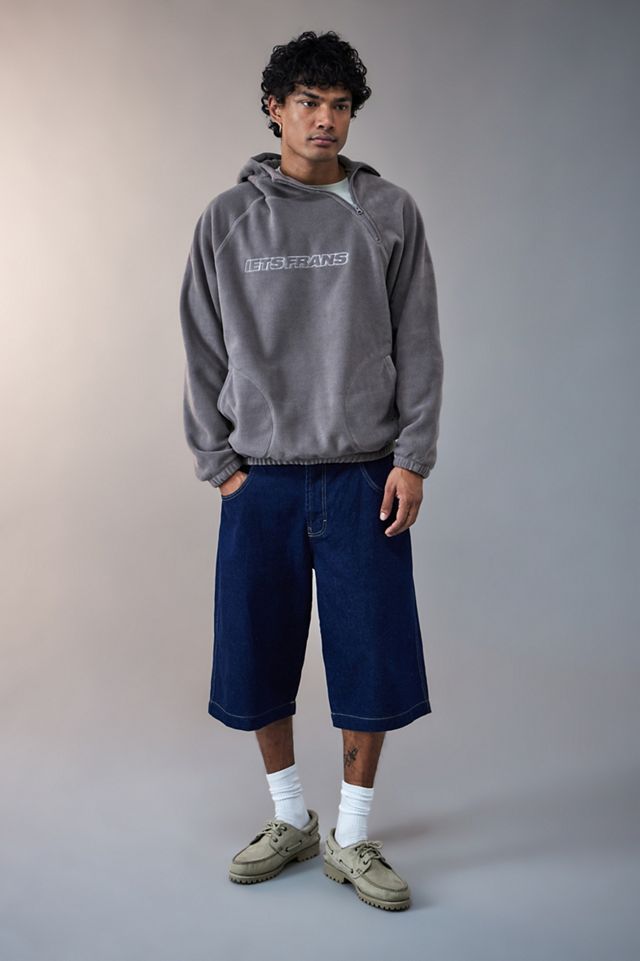 iets frans... Asymmetric Fleece Hoodie #2